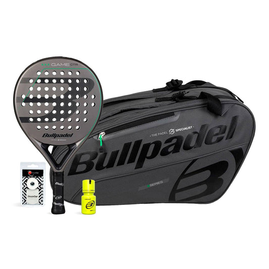 PACK BULLPDEL GAME CTR GRIS PALETERO GRIS DRY GRIP