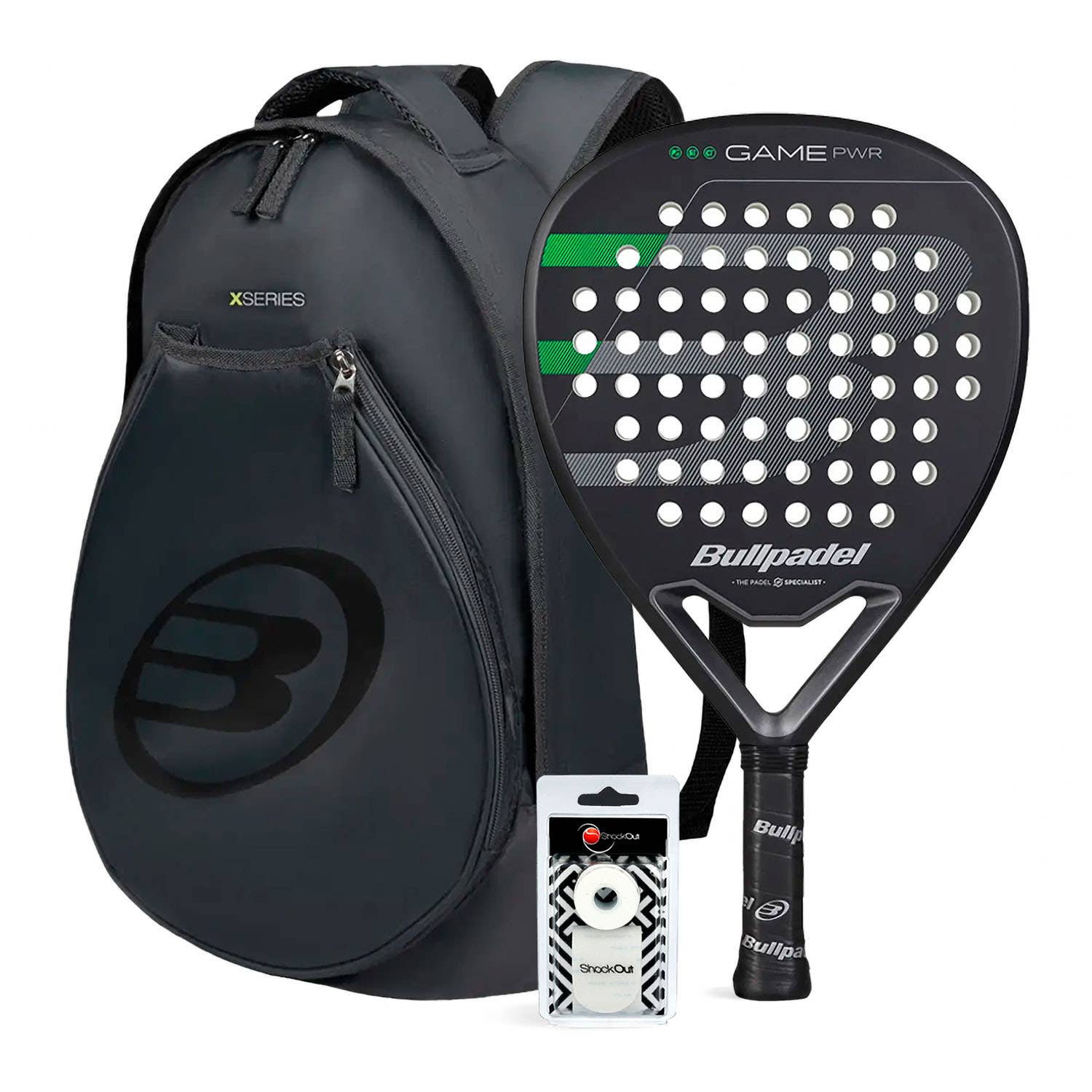 PACK BULLPDEL GAME PWR MOCHILA NEGRA