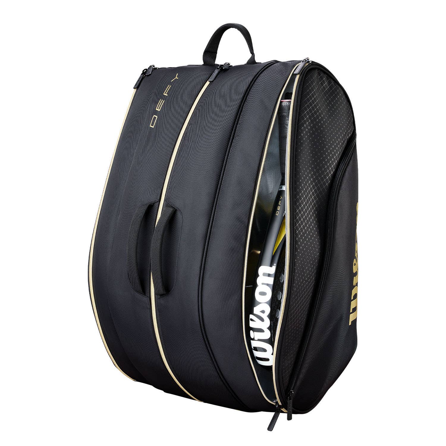 PALETERO WILSON DEFY V1 PADEL BLACK/GOLD WR8914201