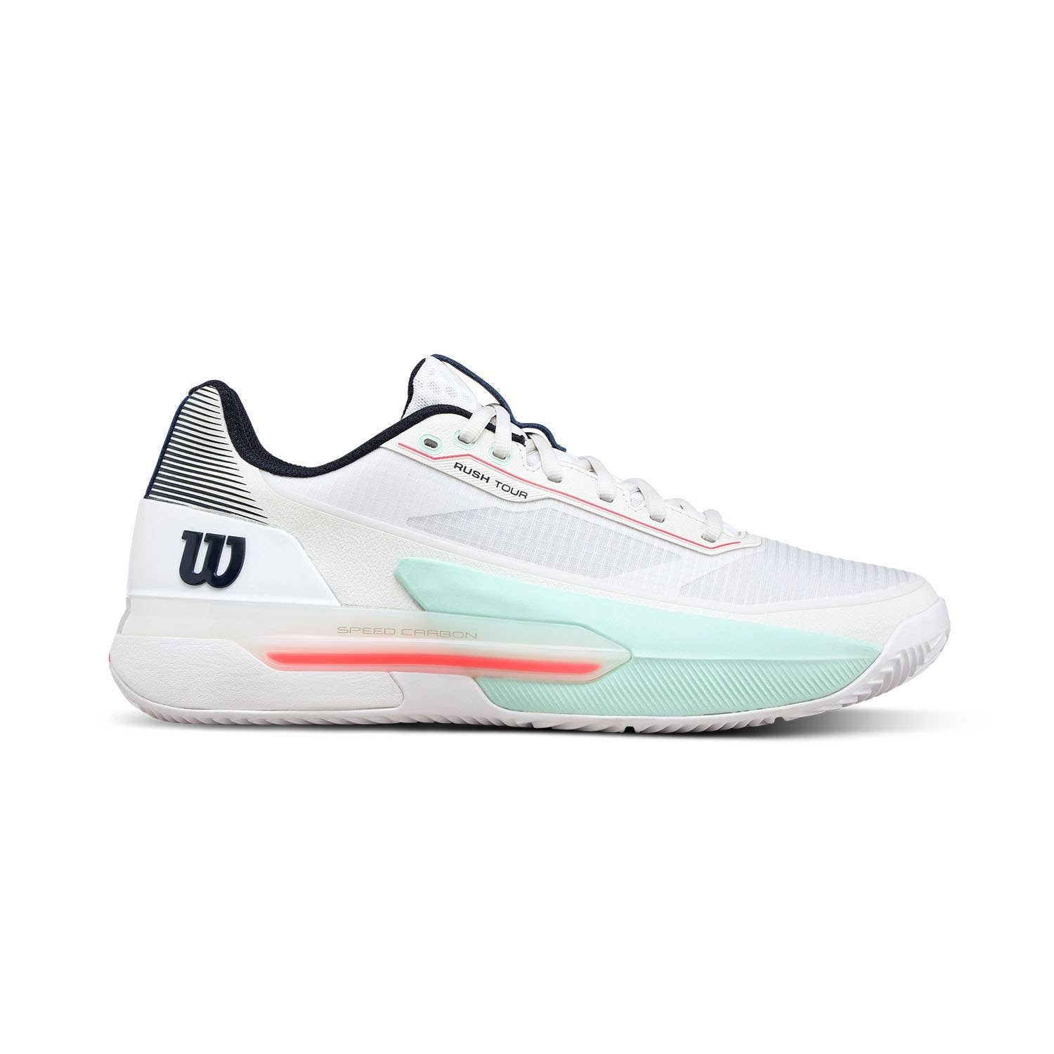 WILSON RUSH TOUR 5 CLAY BLANCO/TURQUESA/CORAL WRS338260