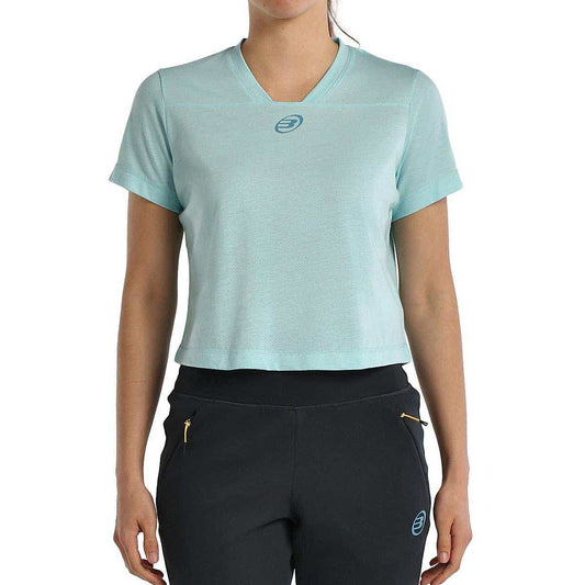 CAMISETA BULLPADEL BAGAN MUJER AZUL CELESTE