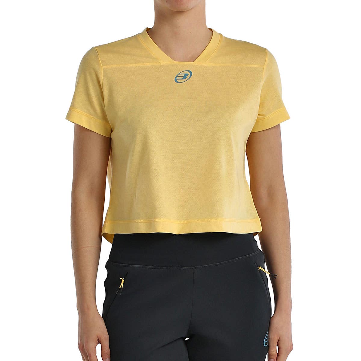 CAMISETA BULLPADEL BAGAN MUJER AMARILLO