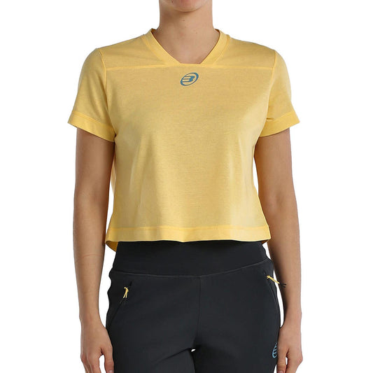 CAMISETA BULLPADEL BAGAN MUJER AMARILLO