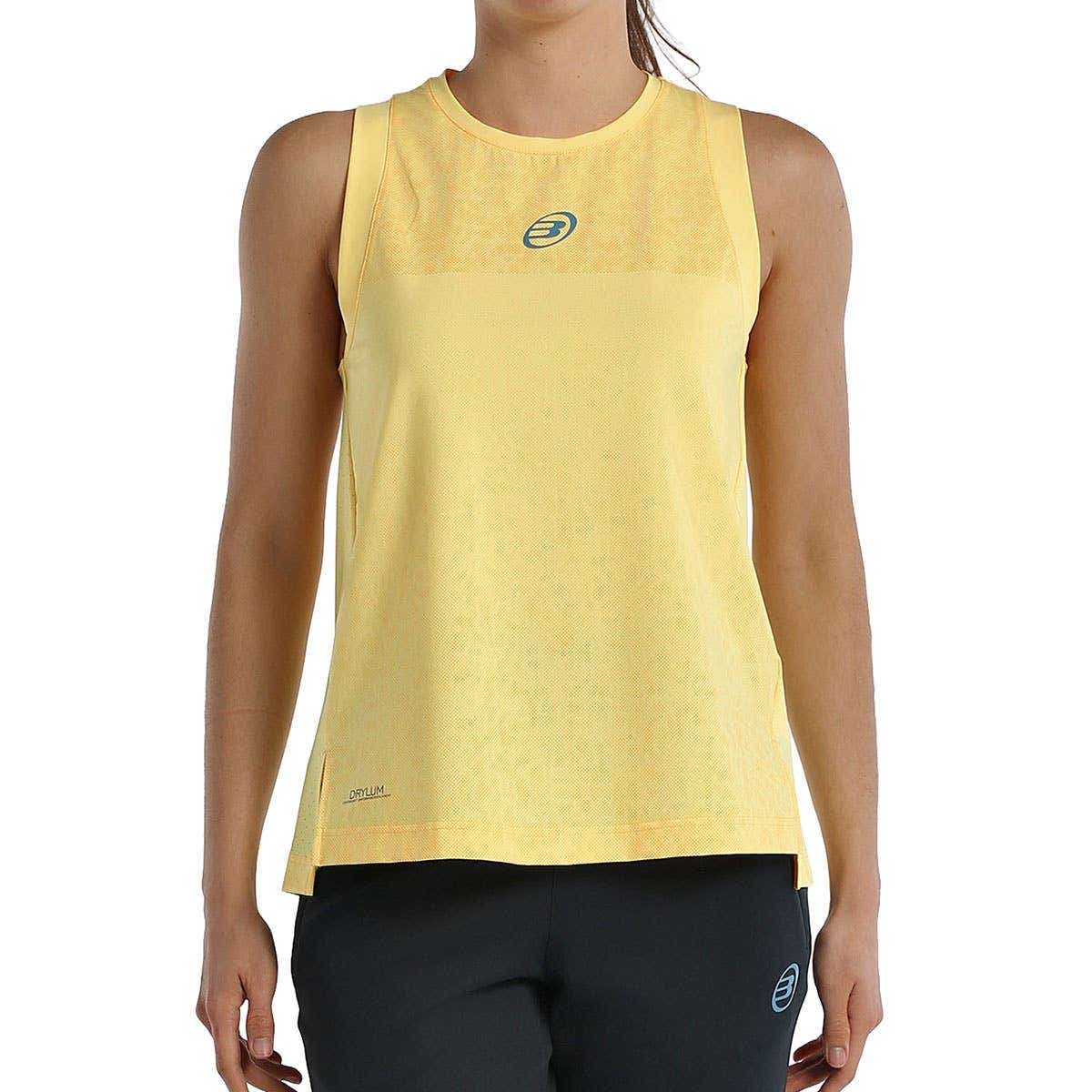 CAMISETA BULLPADEL BRAZA MUJER AMARILLO