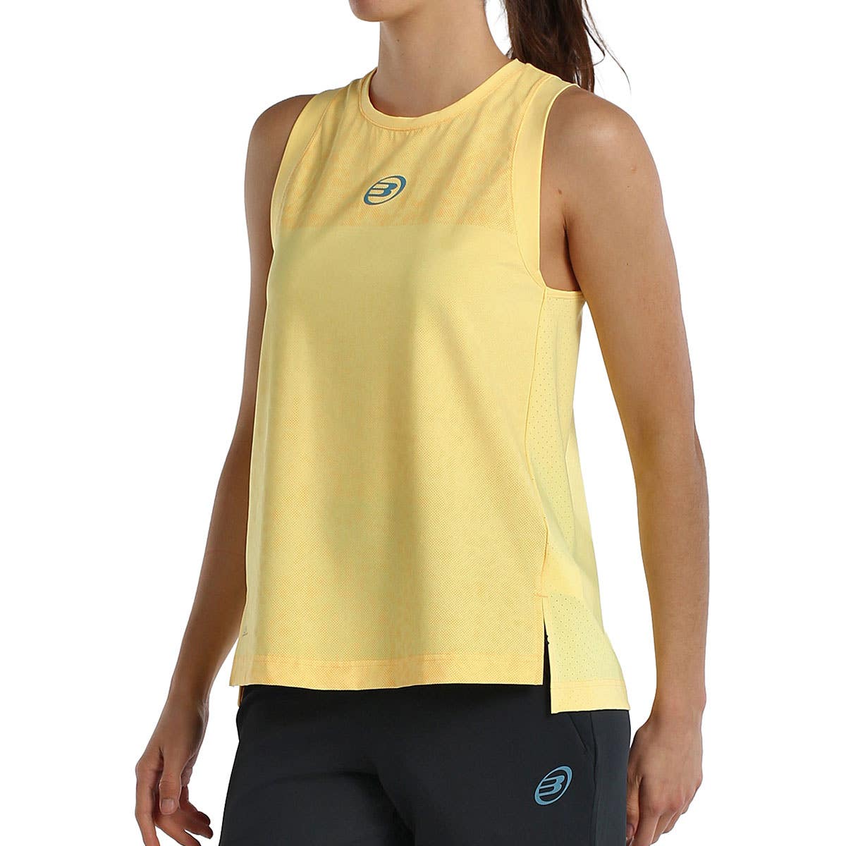 CAMISETA BULLPADEL BRAZA MUJER AMARILLO