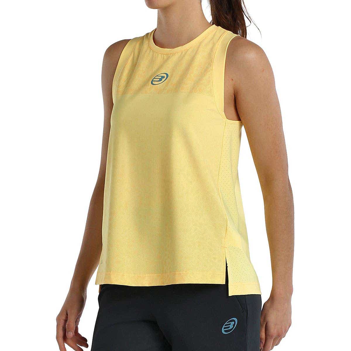 CAMISETA BULLPADEL BRAZA MUJER AMARILLO