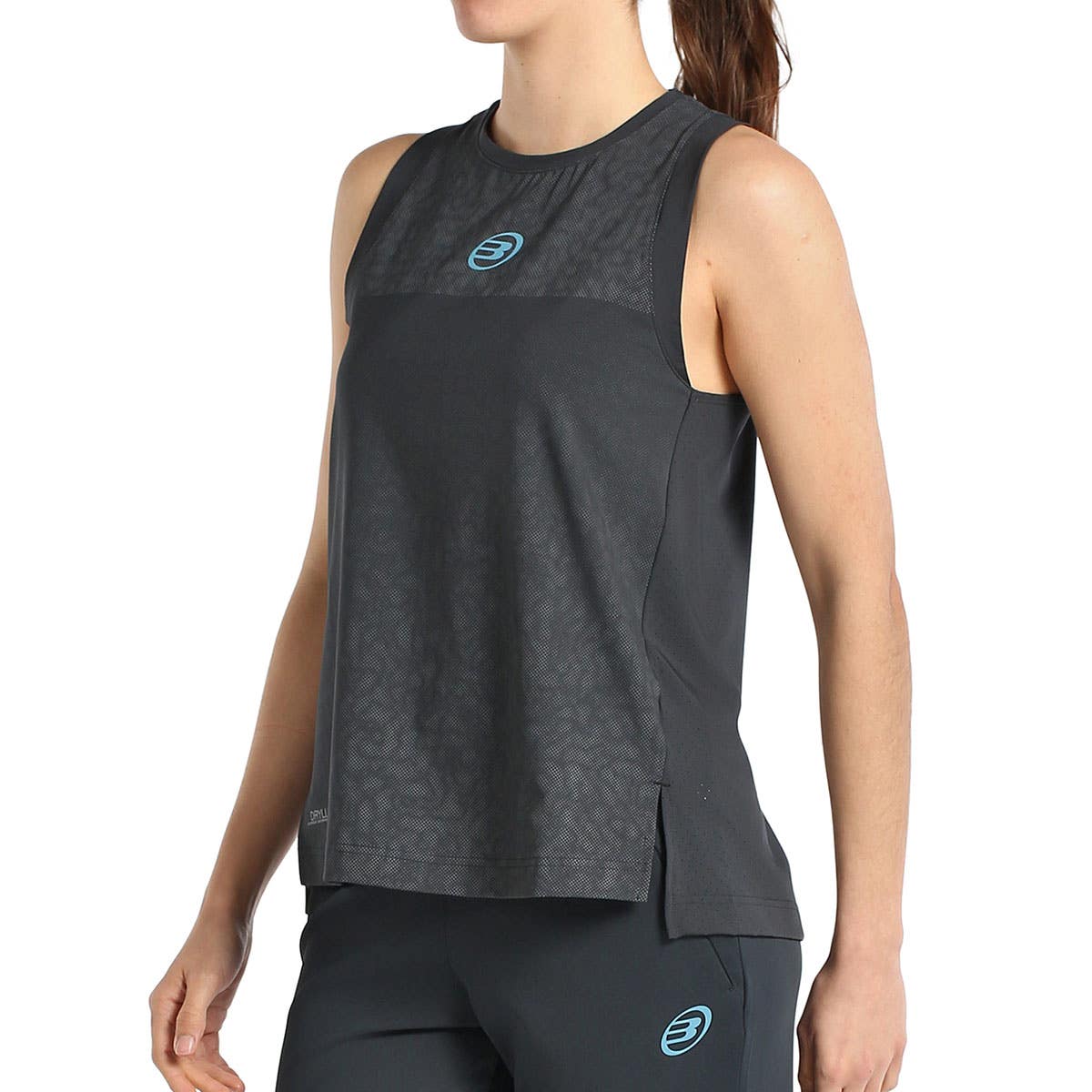 CAMISETA BULLPADEL BRAZA MUJER NEGRO