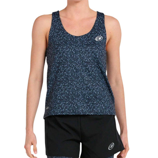 CAMISETA BULLPADEL BISAS MUJER NEGRO