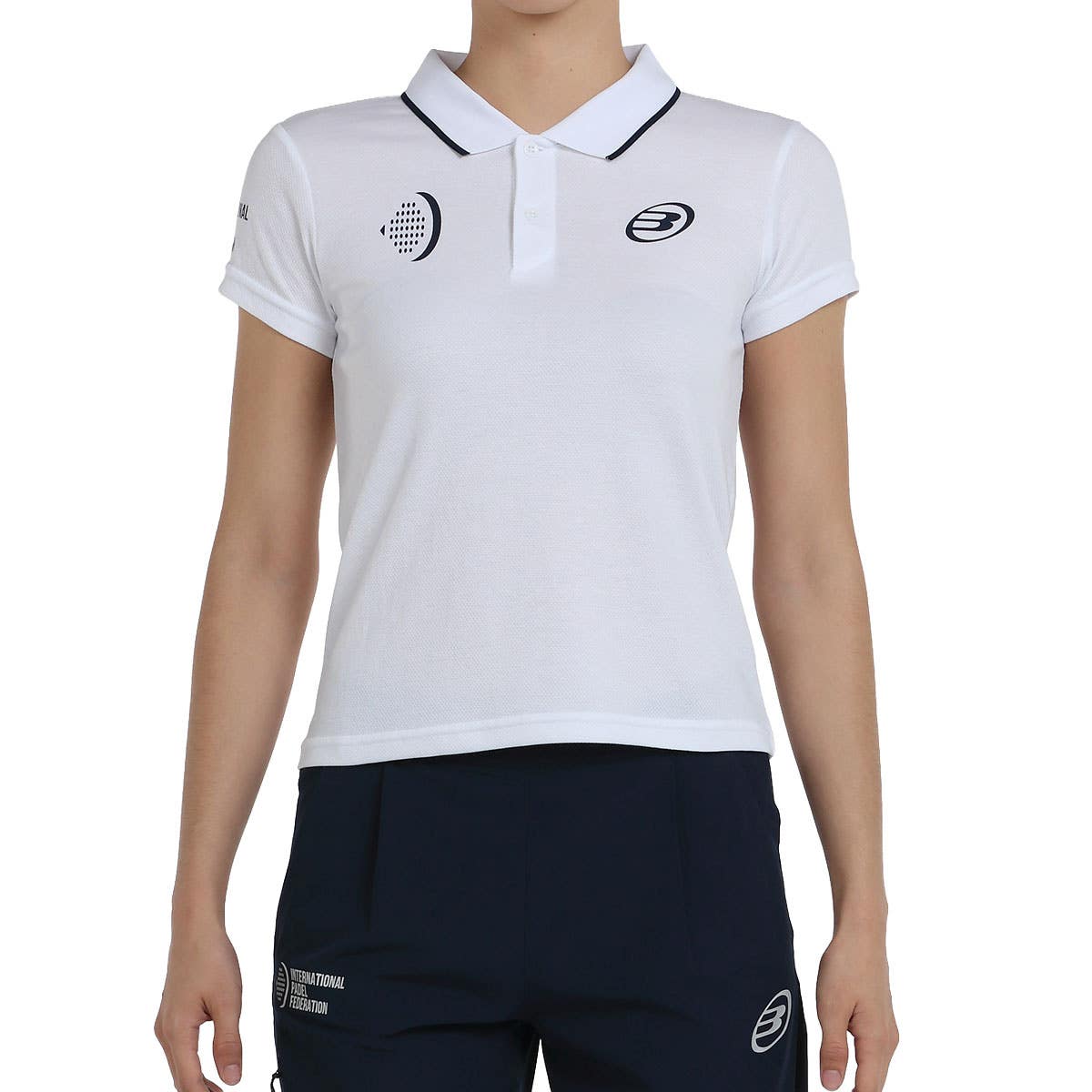 POLO BULLPADEL FIP EXILOB MUJER BLANCO