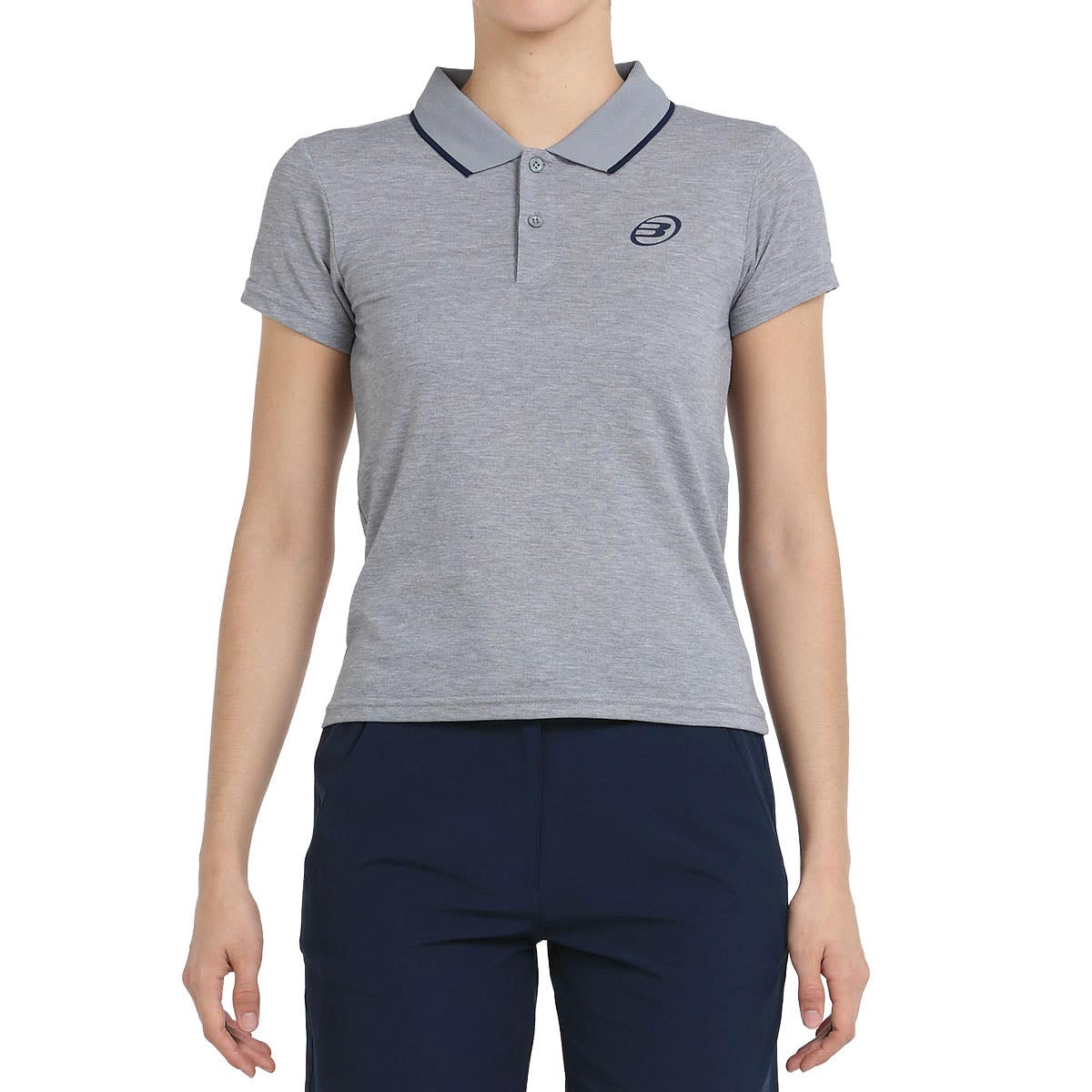 POLO BULLPADEL FIP EXILOB MUJER GRIS