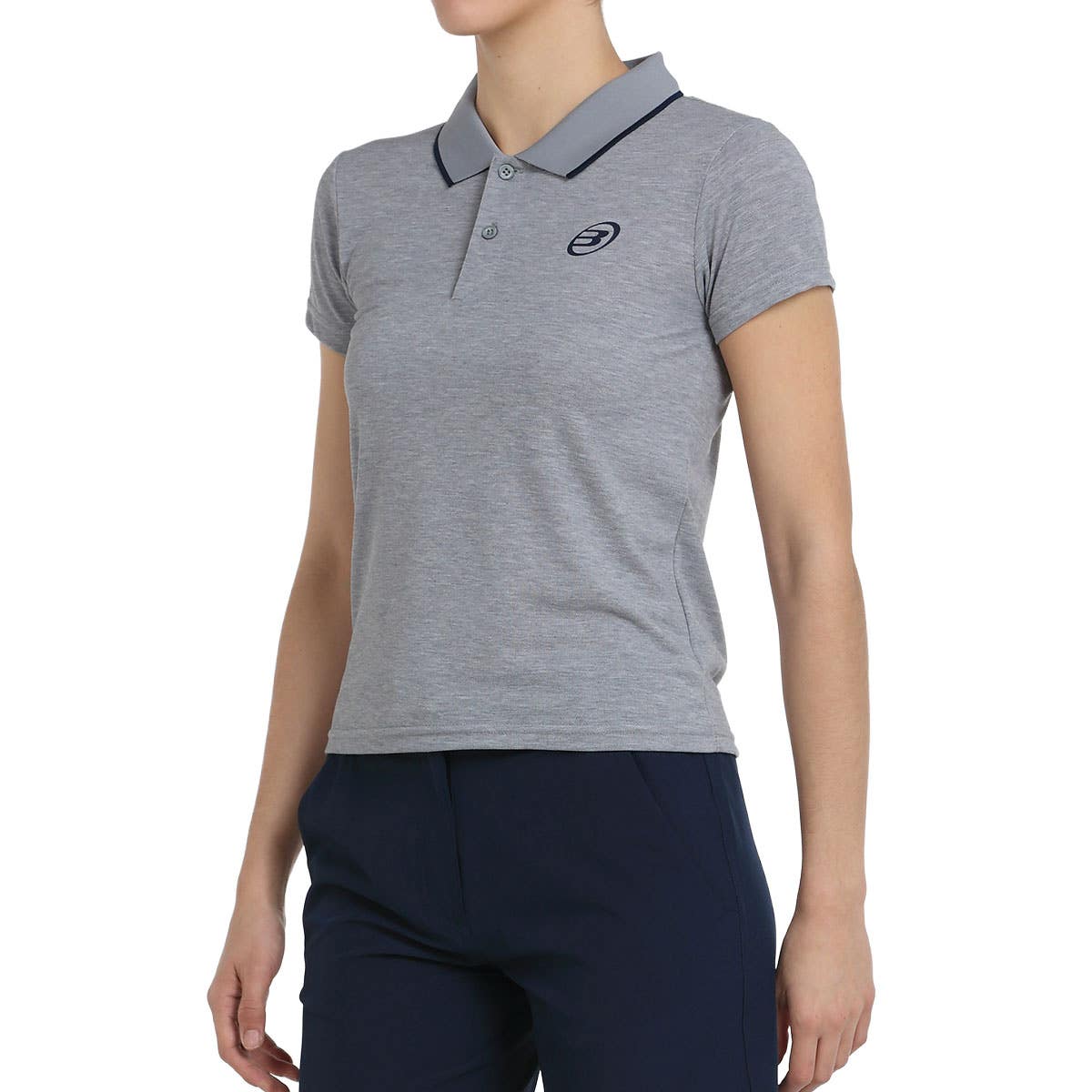 POLO BULLPADEL FIP EXILOB MUJER GRIS