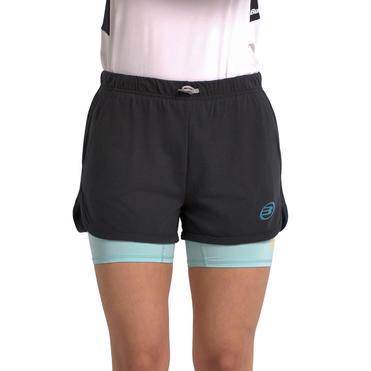 SHORT BULLPADEL BAILO MUJER NEGRO