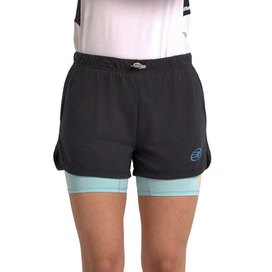 SHORT BULLPADEL BAILO MUJER NEGRO
