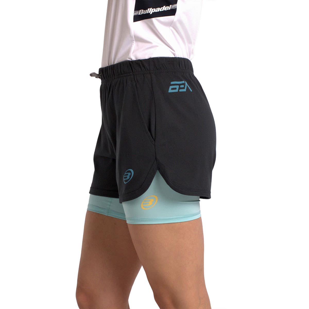SHORT BULLPADEL BAILO MUJER NEGRO