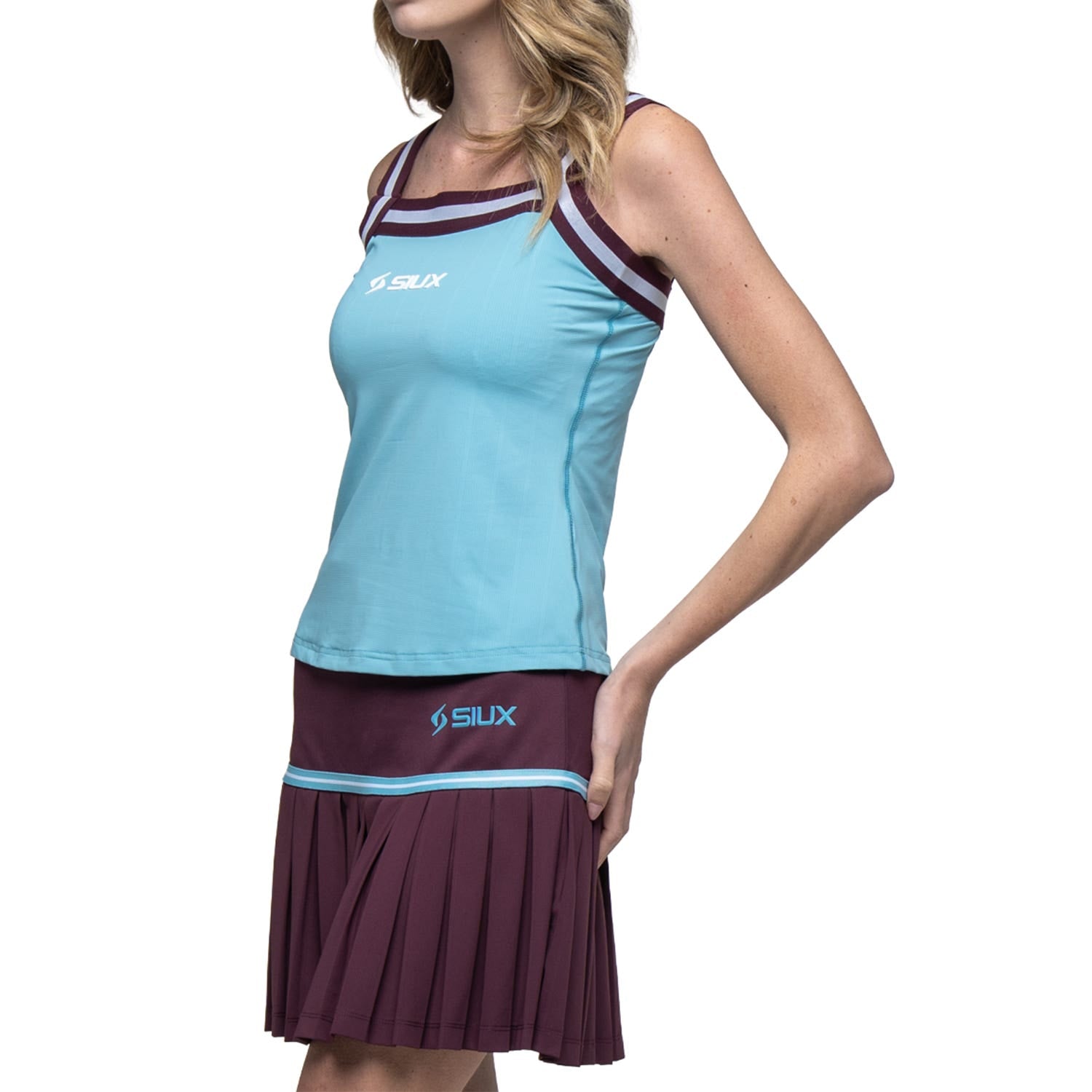 CAMISETA SIUX APEX 26 MUJER AZUL CELESTE