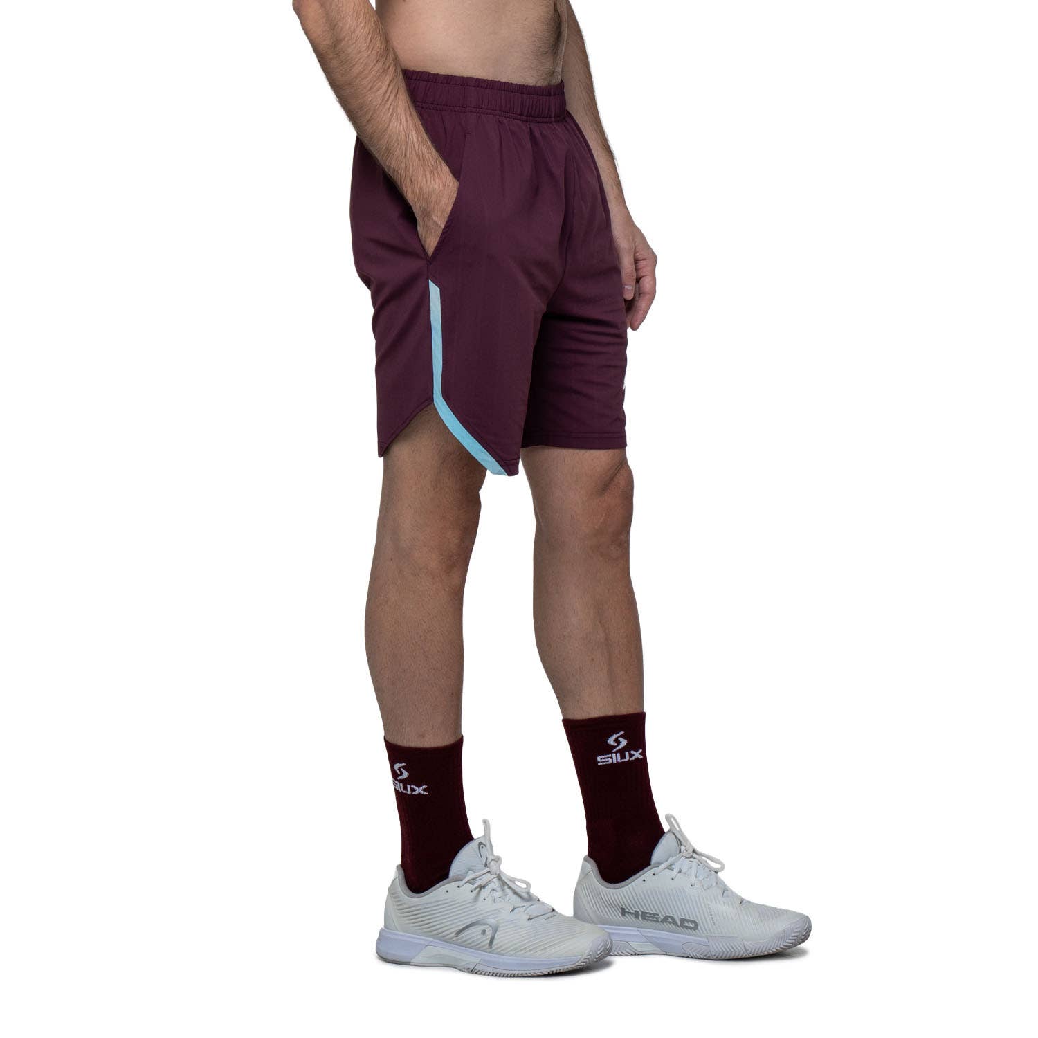 PANTALÓN CORTO SIUX APEX GRANATE