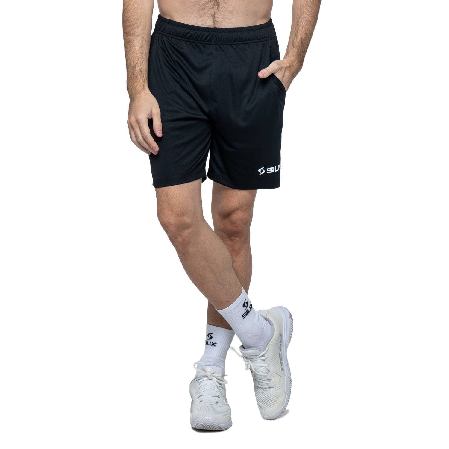 PANTALÓN CORTO SIUX CLUB 26 NEGRO