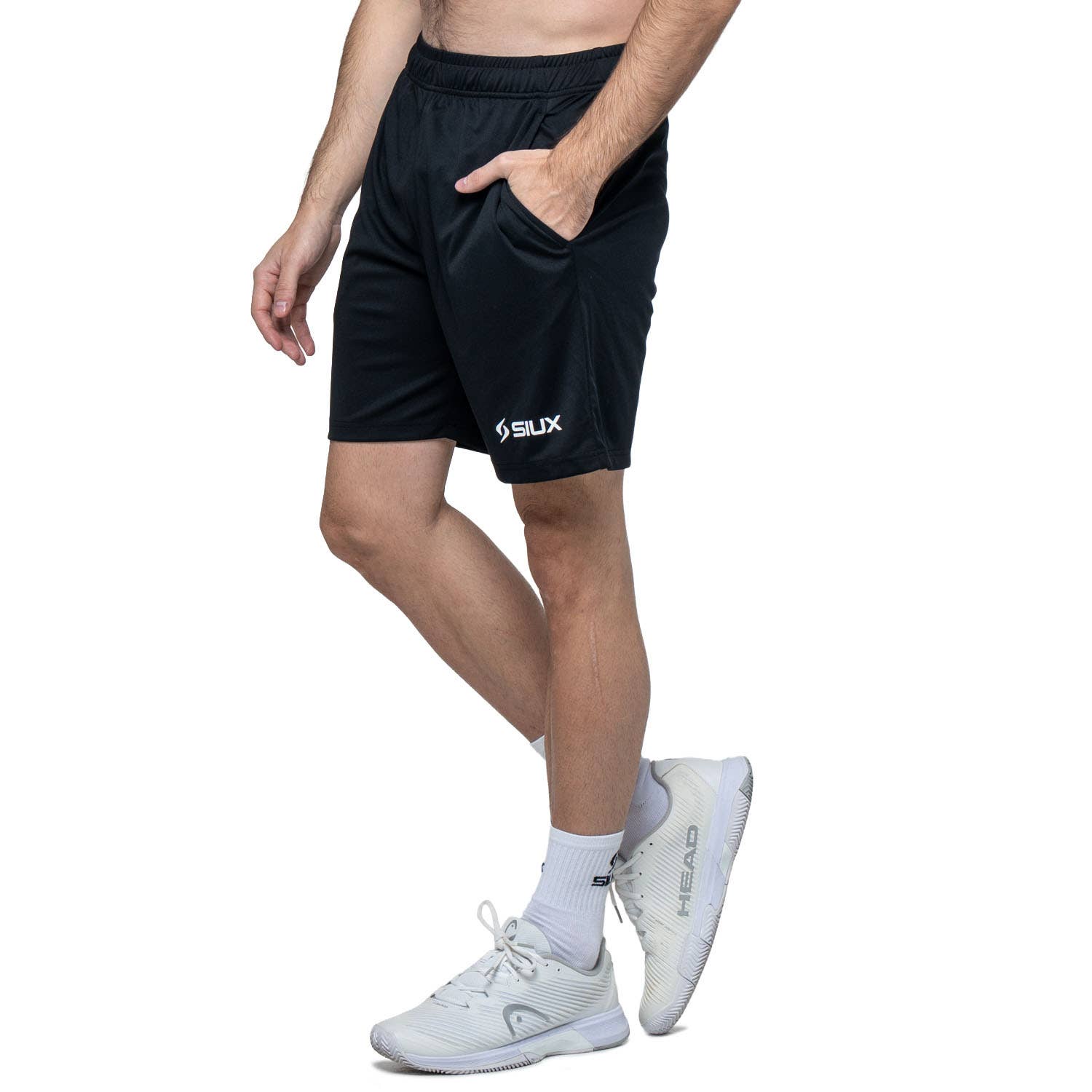 PANTALÓN CORTO SIUX CLUB 26 NEGRO