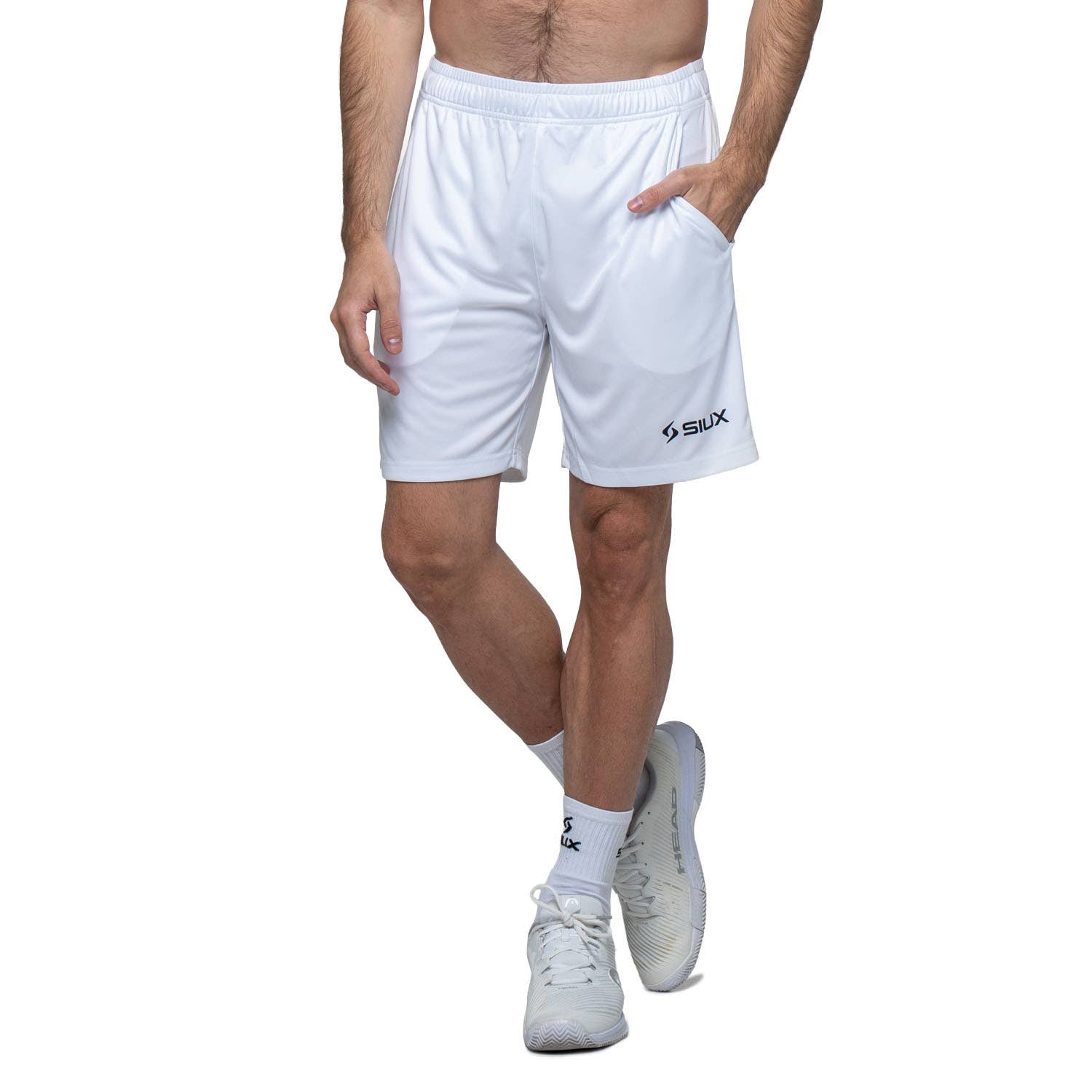 PANTALÓN CORTO SIUX CLUB 26 BLANCO