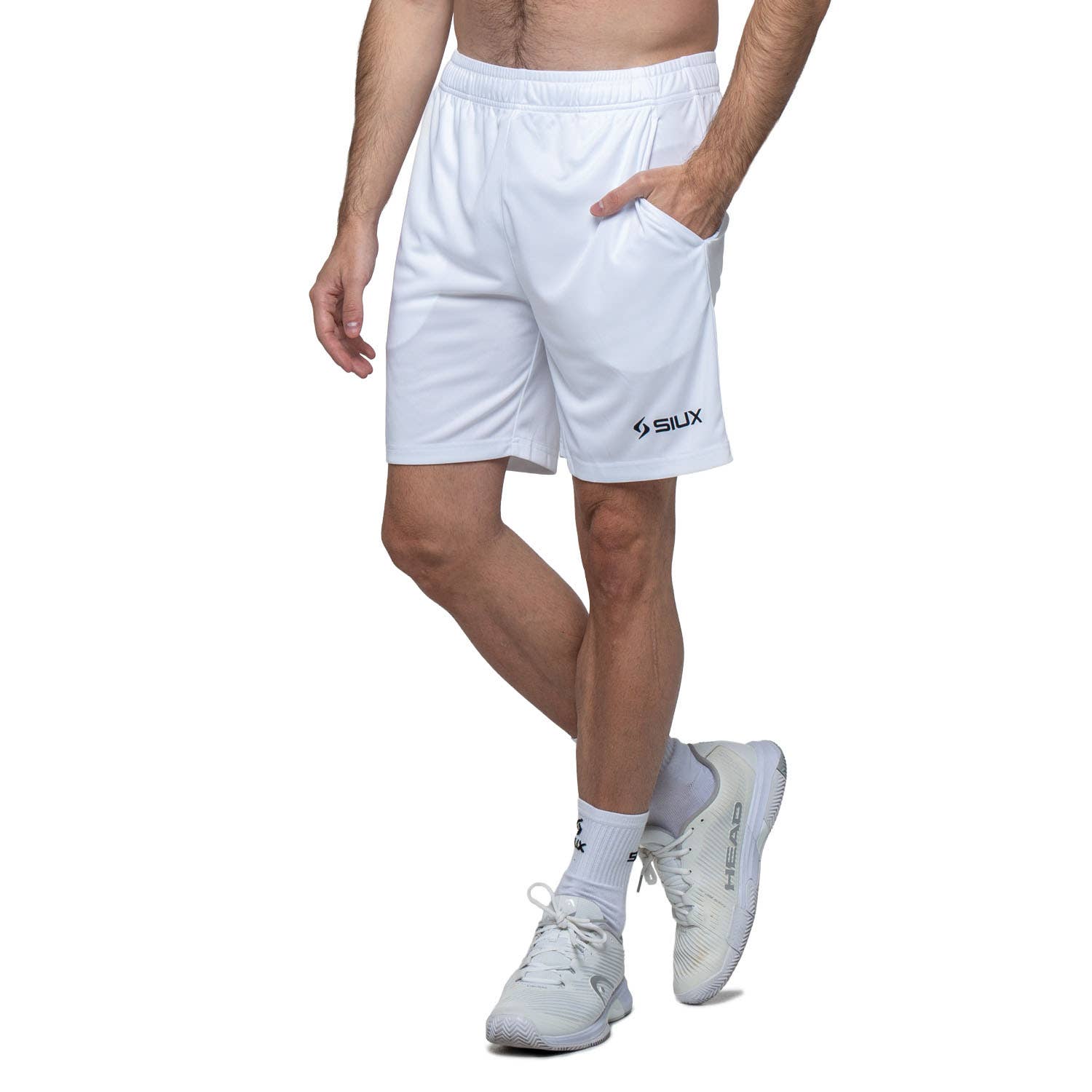 PANTALÓN CORTO SIUX CLUB 26 BLANCO