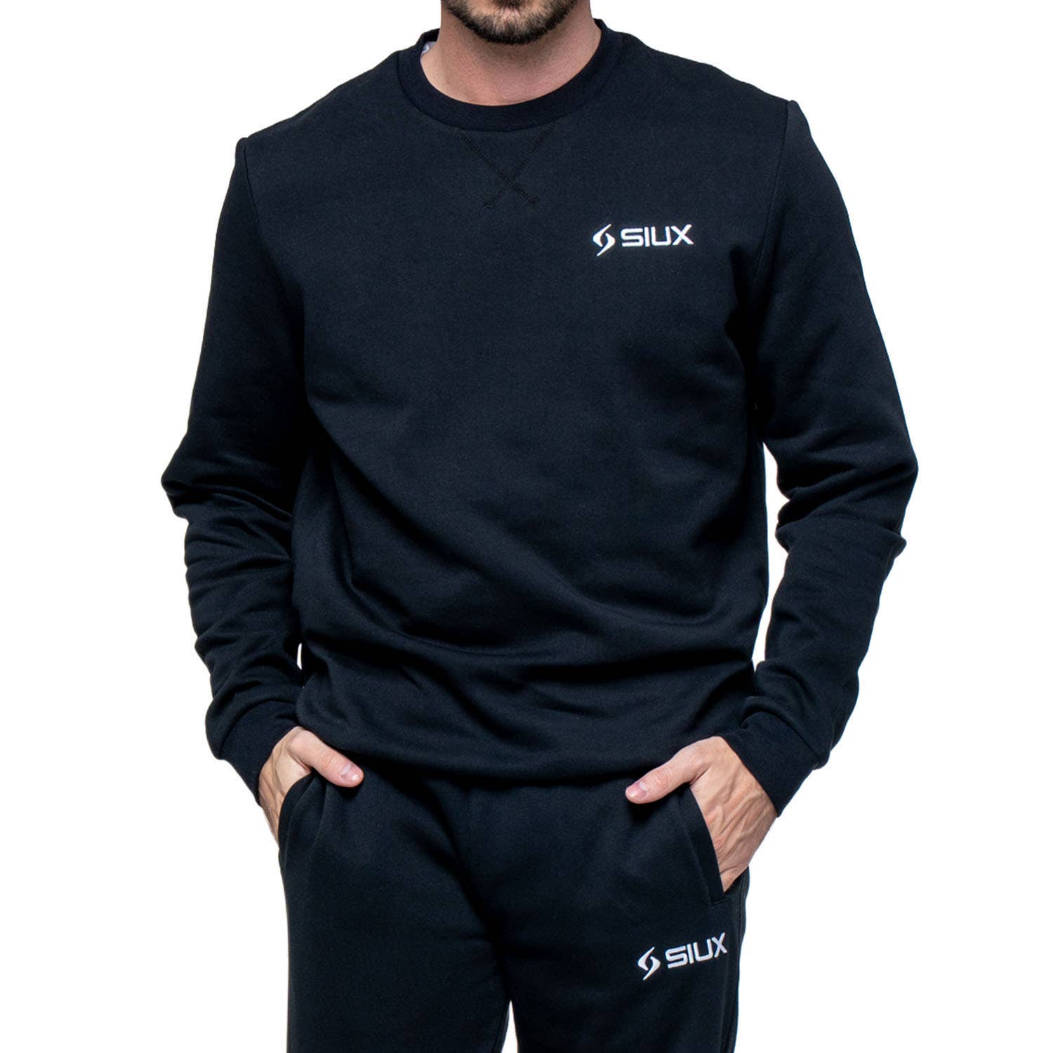 SUDADERA SIUX BASIC 26 NEGRO