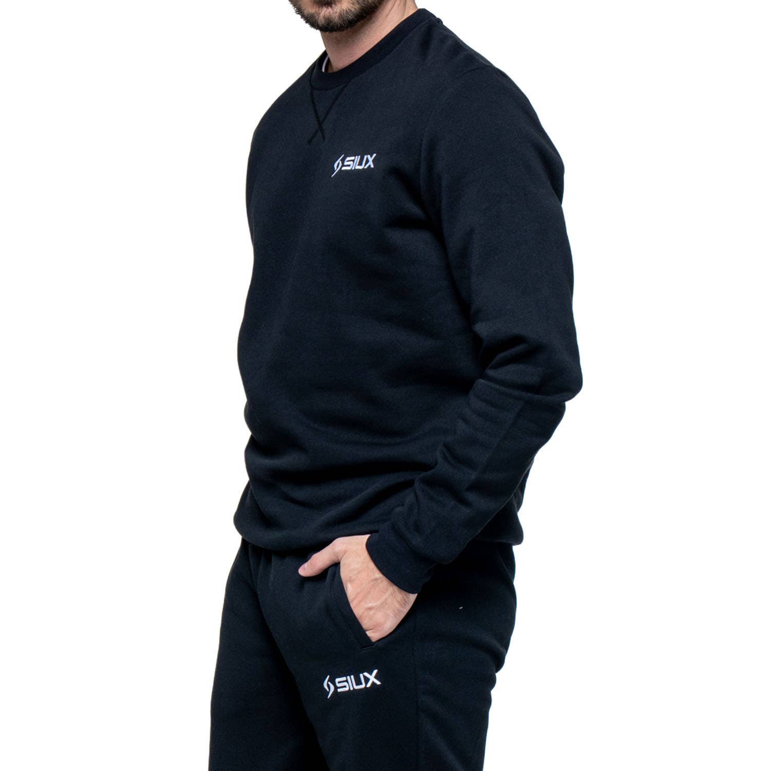 SUDADERA SIUX BASIC 26 NEGRO