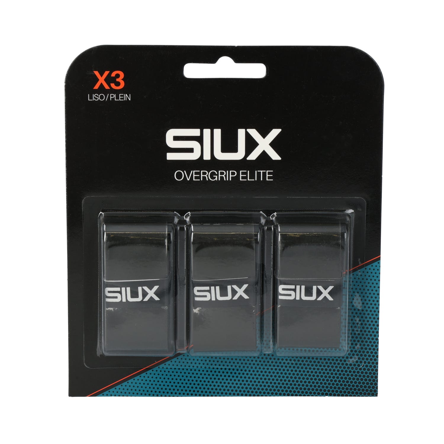 BLÍSTER 3 UDS OVERGRIP SIUX ELITE NEGRO