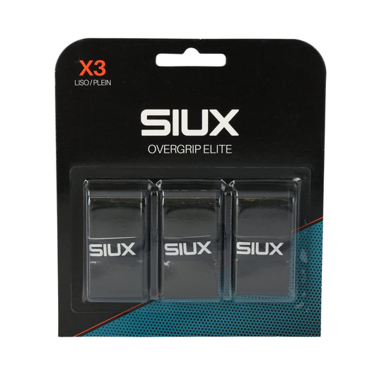 BLÍSTER 3 UDS OVERGRIP SIUX ELITE NEGRO
