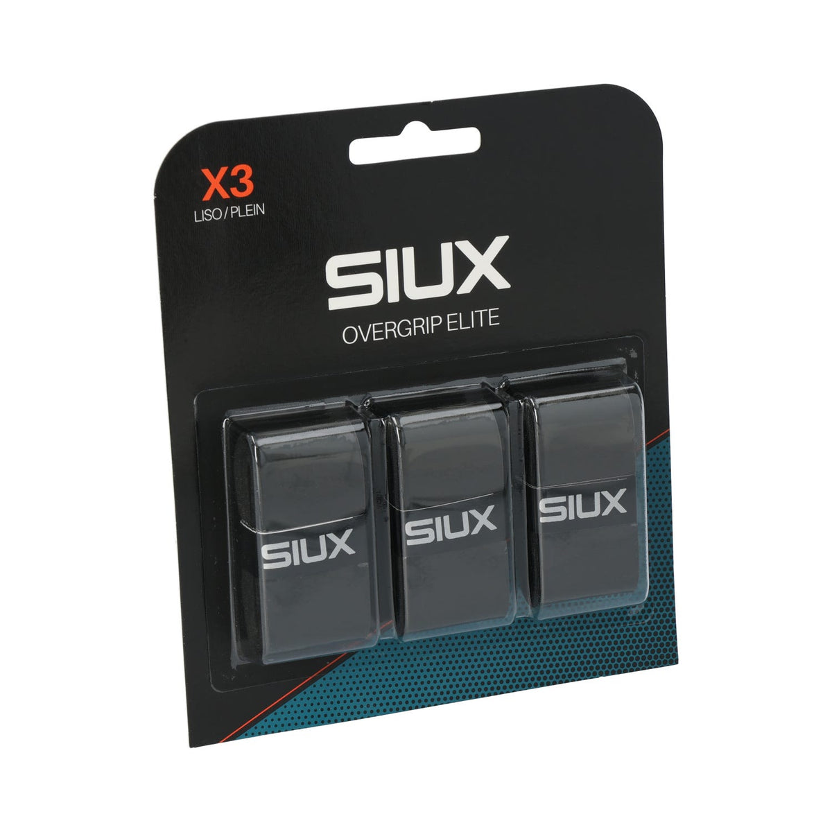 BLÍSTER 3 UDS OVERGRIP SIUX ELITE NEGRO