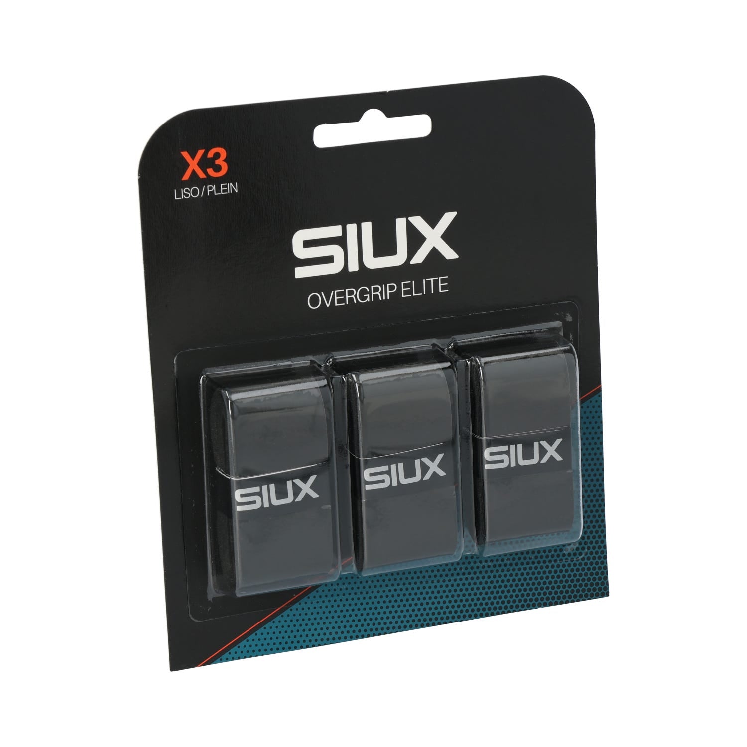 BLÍSTER 3 UDS OVERGRIP SIUX ELITE NEGRO