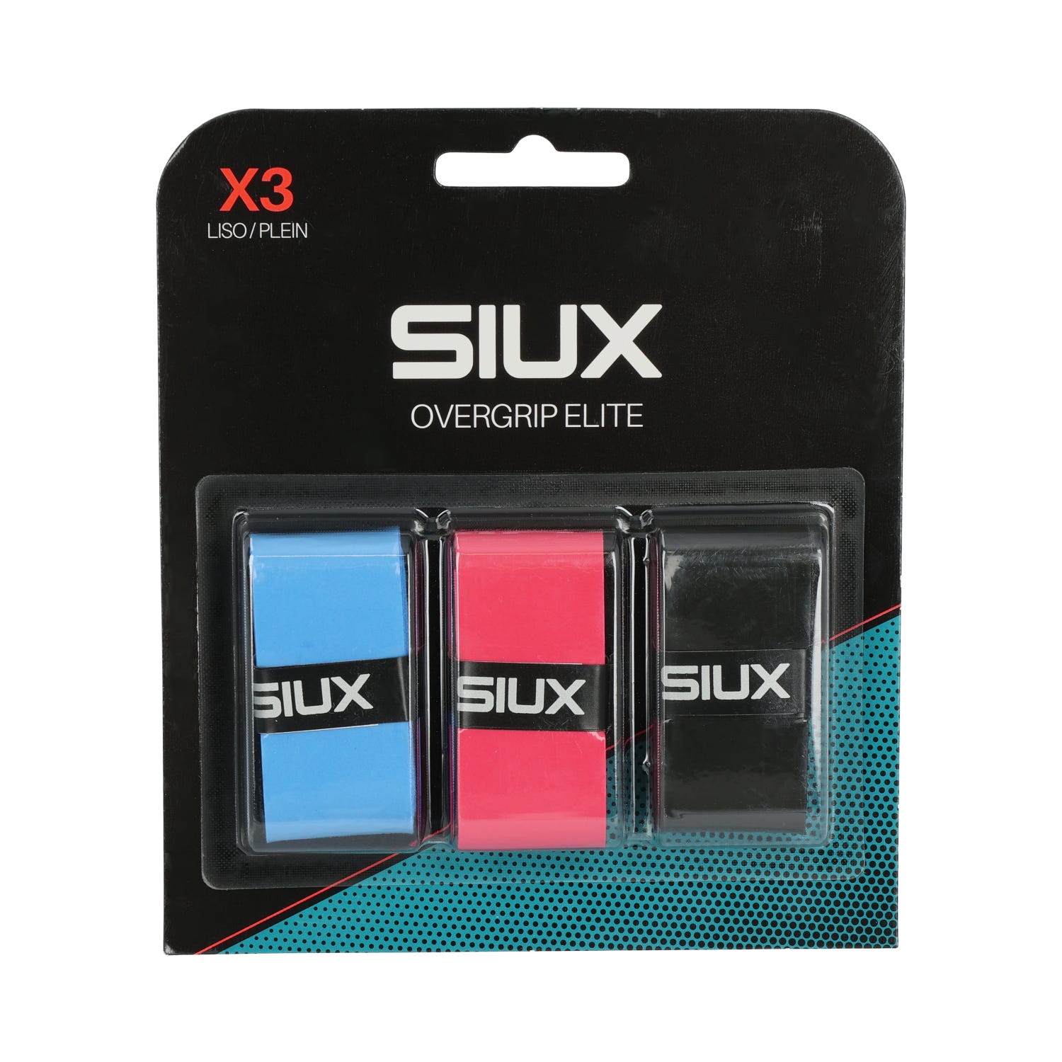 BLÍSTER 3 UDS OVERGRIP SIUX ELITE 200162 MULTICOLOR