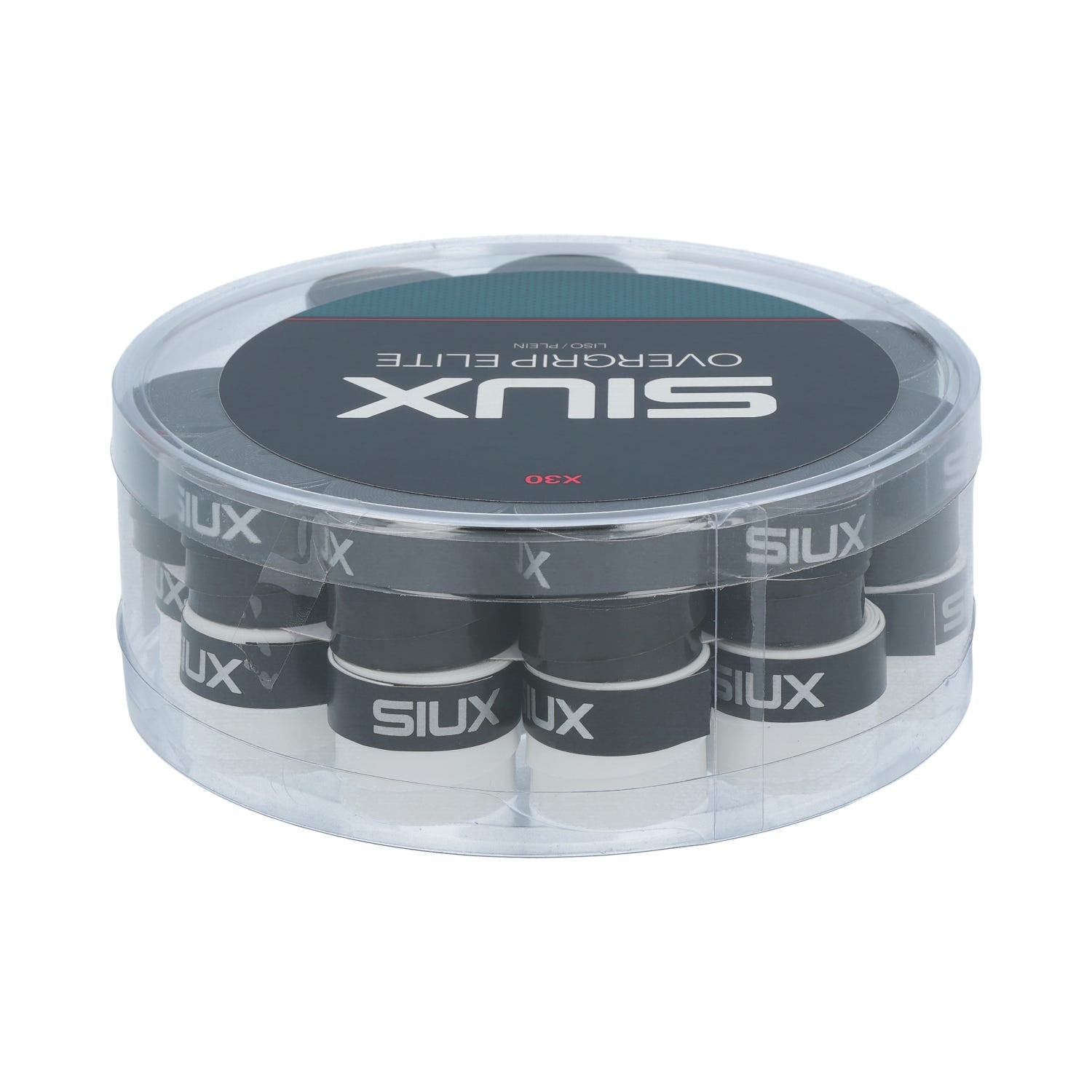 CUBO 30 UDS OVERGRIP SIUX ELITE BLANCO/NEGRO