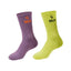 PACK 2 CALCETINES SIUX GROOVE CAÑA ALTA VERDE VIOLETA