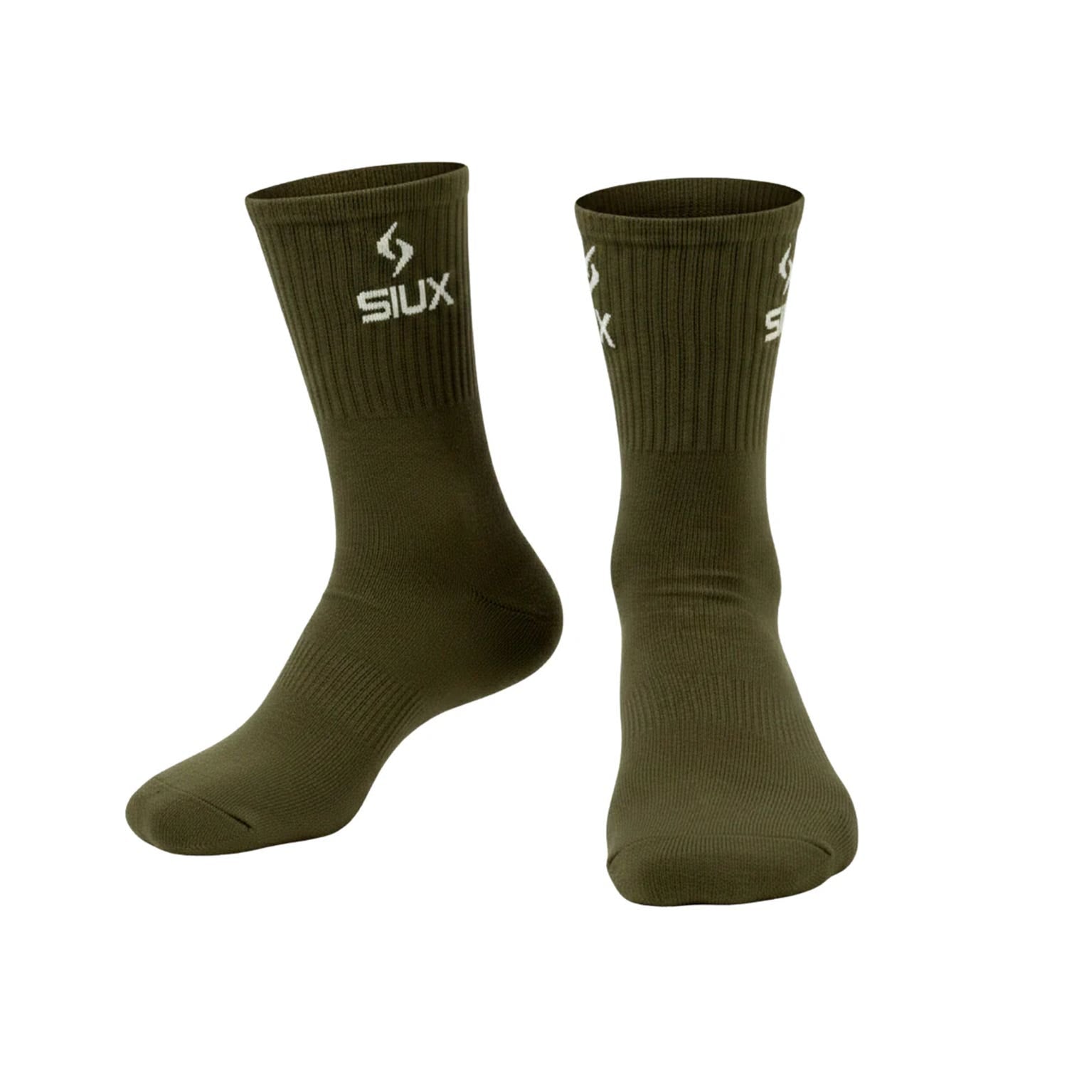 PACK 2 CALCETINES SIUX GROOVE CAÑA ALTA VERDE BLANCO