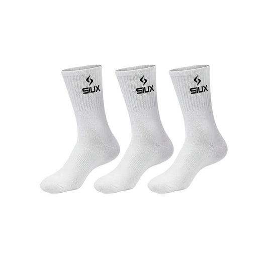 PACK 3 CALCETINES SIUX BASIC 26 CAÑA ALTA BLANCO