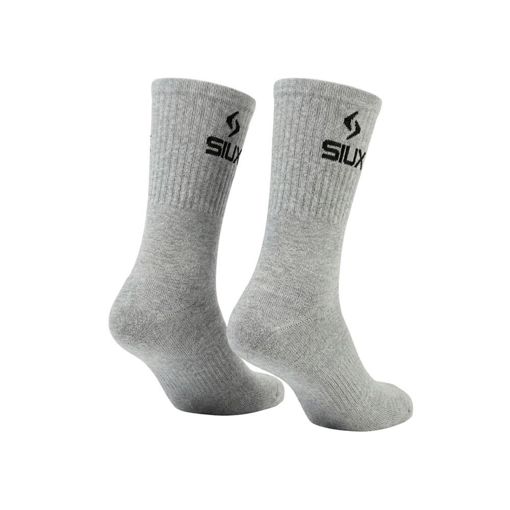 PACK 3 CALCETINES SIUX BASIC 26 CAÑA ALTA GRIS