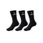PACK 3 CALCETINES SIUX BASIC CAÑA ALTA NEGRO