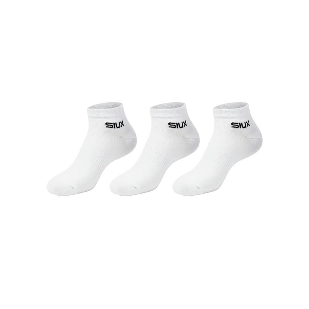 PACK 3 CALCETINES SIUX BASIC 26 CAÑA CORTA BLANCO