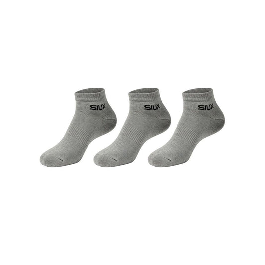 PACK 3 CALCETINES SIUX BASIC 26 CAÑA CORTA GRIS