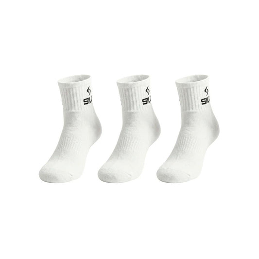 PACK 3 CALCETINES SIUX BASIC CAÑA MEDIA BLANCO