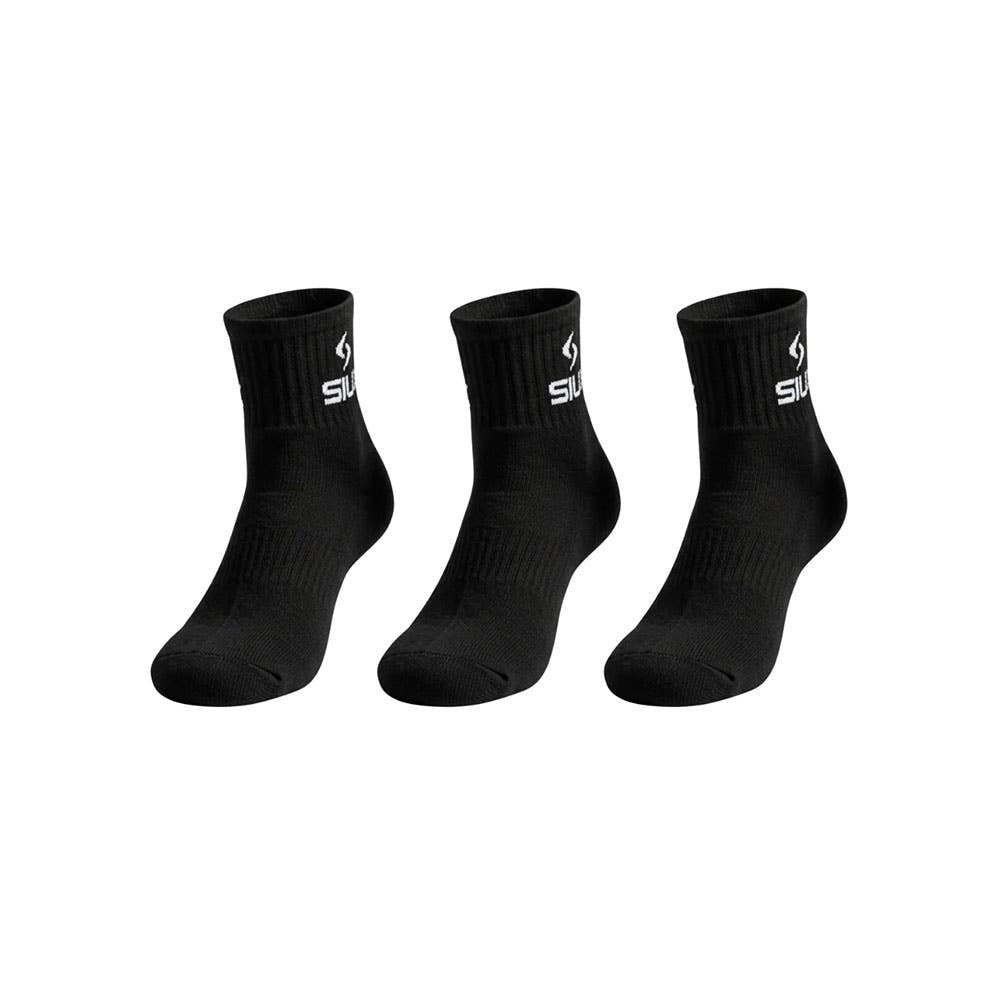 PACK 3 CALCETINES SIUX BASIC 26 CAÑA MEDIA NEGRO