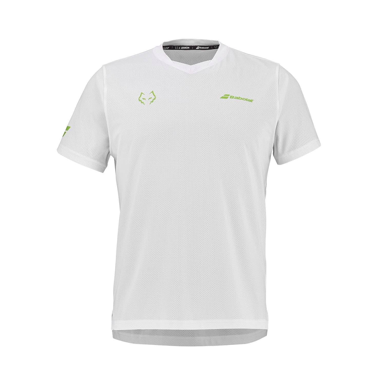 CAMISETA BABOLAT JUAN LEBRÓN BLANCO