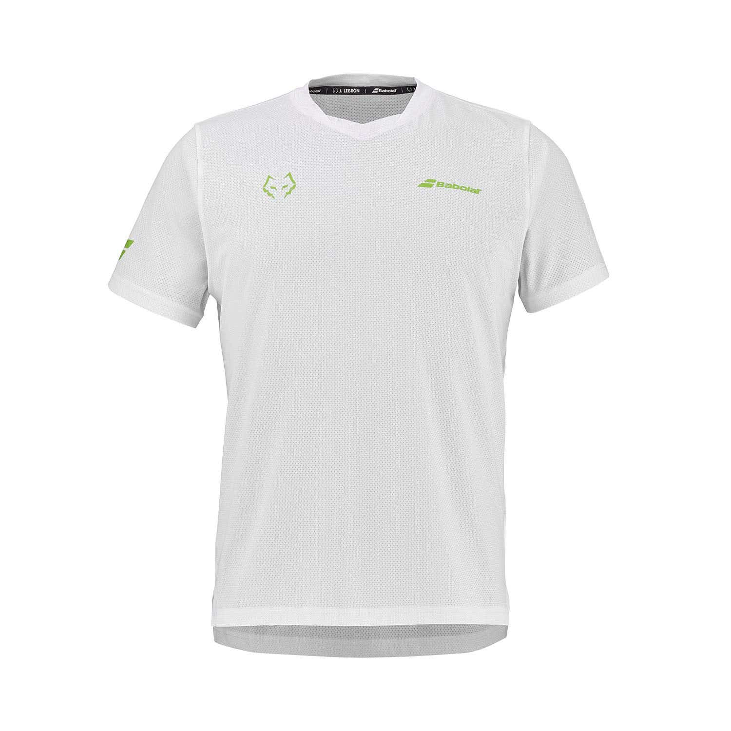 CAMISETA BABOLAT JUAN LEBRÓN BLANCO