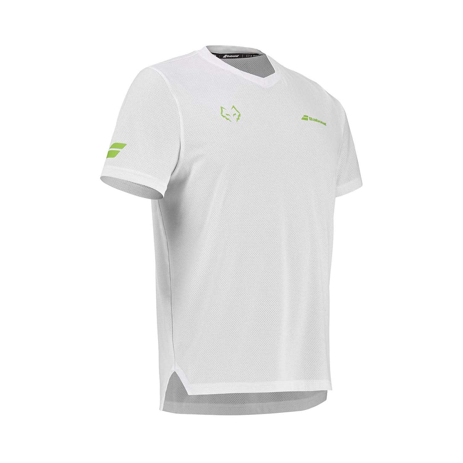 CAMISETA BABOLAT JUAN LEBRÓN BLANCO