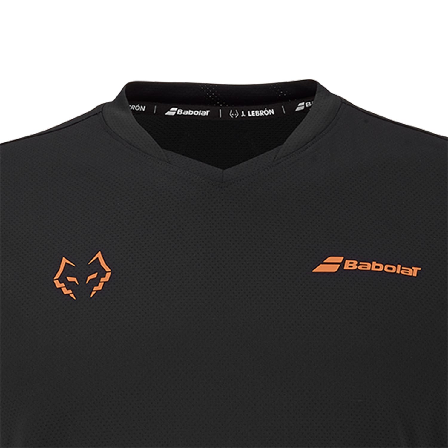 CAMISETA BABOLAT JUAN LEBRÓN NEGRO