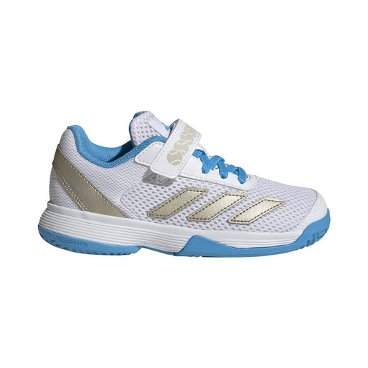 ADIDAS COURTFLASH CF CLAY BLANCO/AZUL JUNIOR JP6686