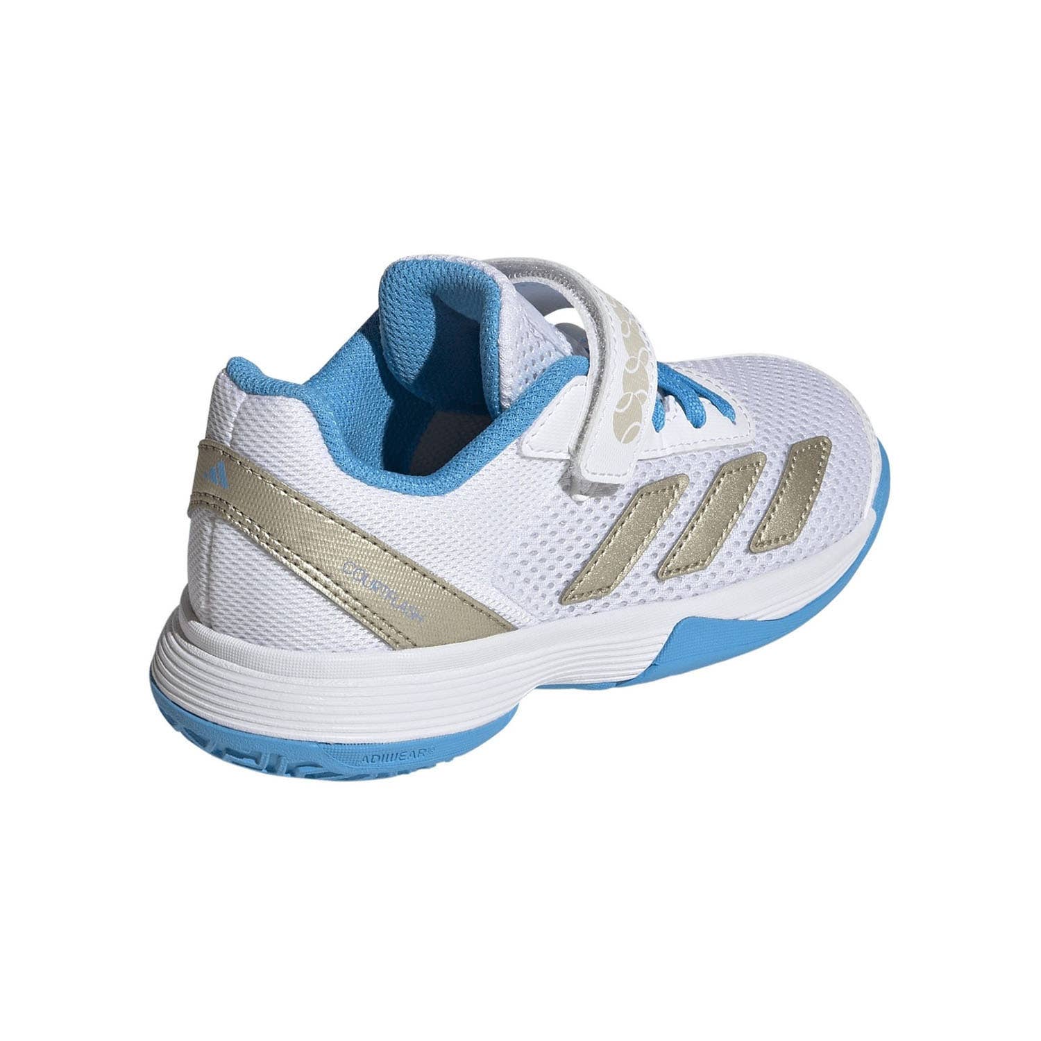 ADIDAS COURTFLASH CF CLAY BLANCO/AZUL JUNIOR JP6686