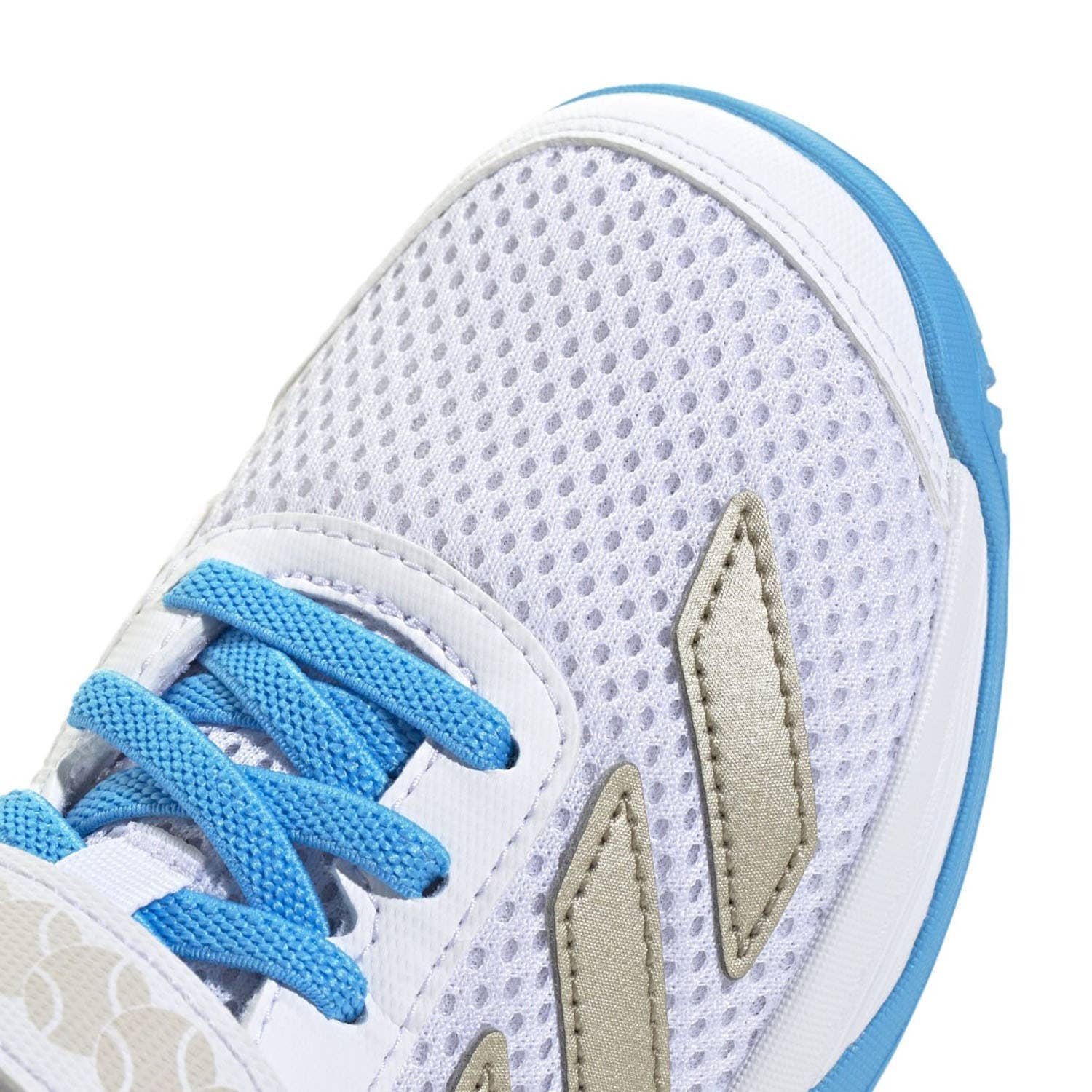 ADIDAS COURTFLASH CF CLAY BLANCO/AZUL JUNIOR JP6686