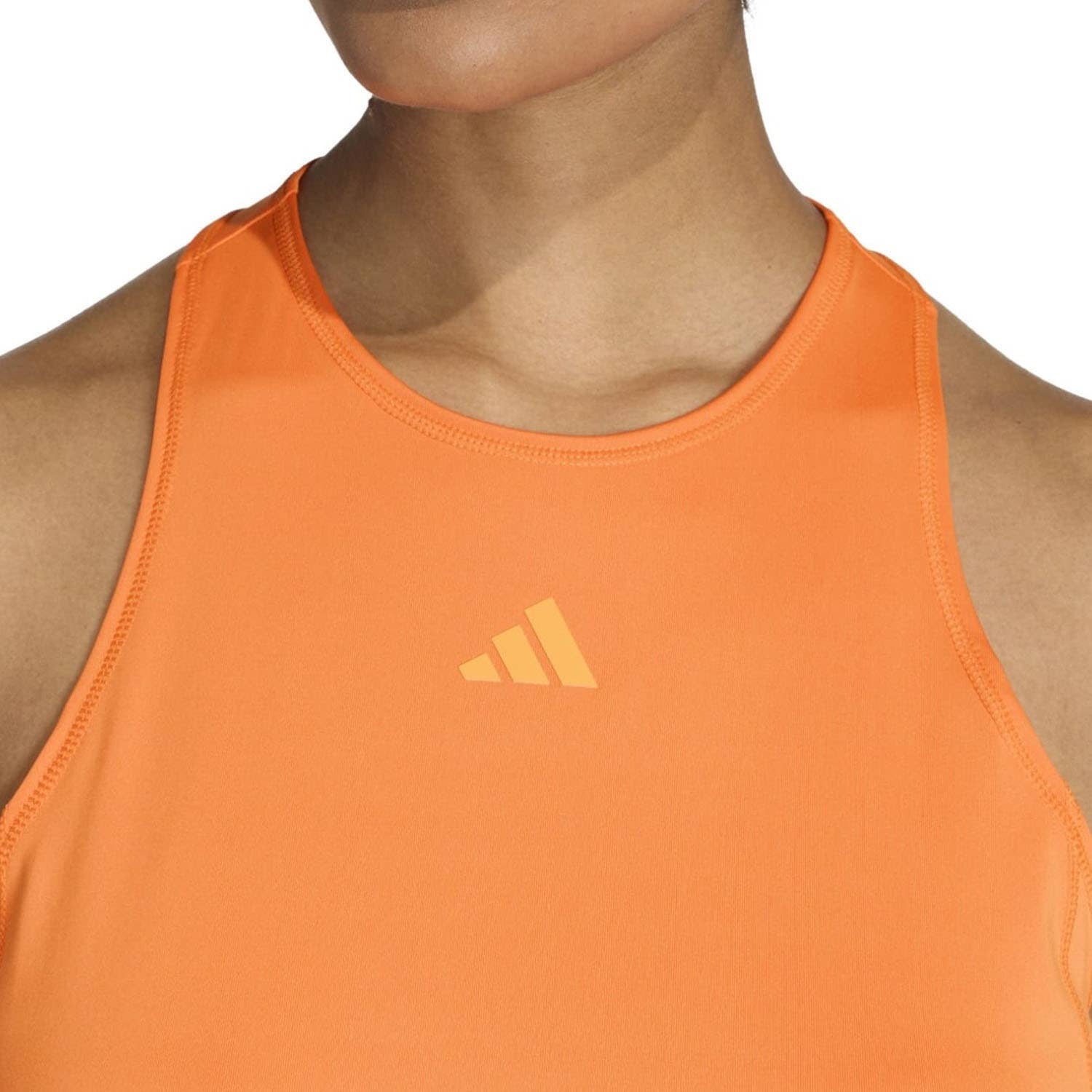 Camiseta Adidas Club Mujer Naranja