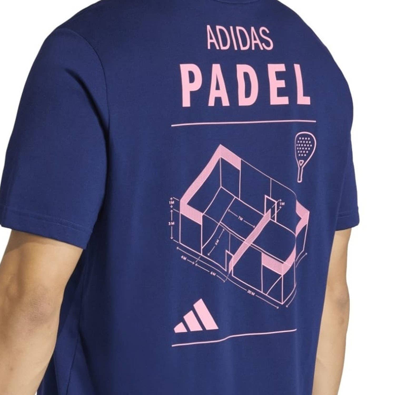 CAMISETA ADIDAS GRAPHIC PADEL CATEGORY AZUL OSCURO